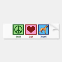 Peace Love Boxers Cute Boxer Dog