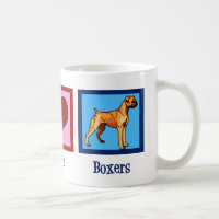 Peace Love Boxers Cute Boxer Dog