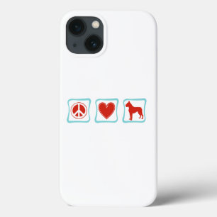 Peace Love Boxers Squares iPhone 13 Case