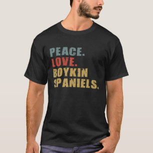 Peace Love Boykin Spaniels Adg125b T-Shirt