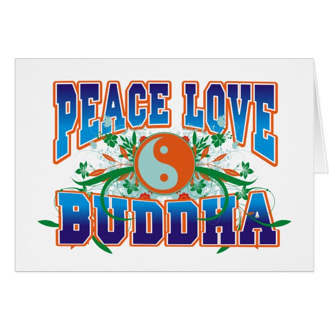 Peace Love Buddha (Front Horizontal)