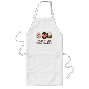 Peace Love Bull Market Apron