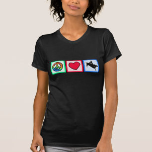 Peace, Love, Bull Riding T-Shirt