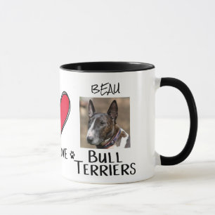 Peace Love Bull Terriers Dog Lovers Mug