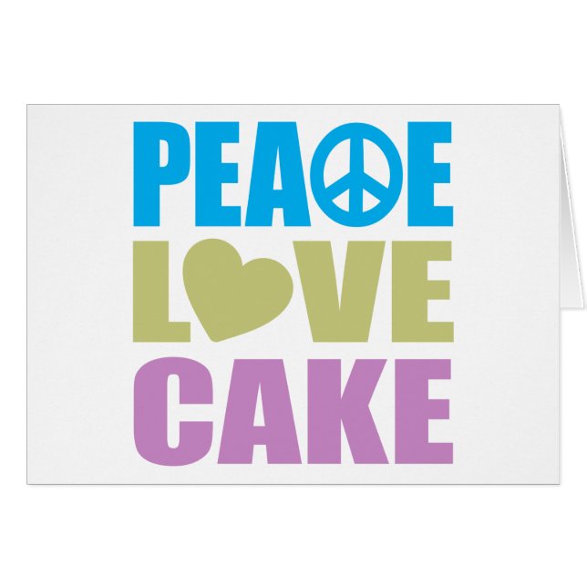 Peace Love Cake (Front Horizontal)