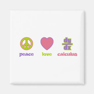 Peace, Love & Calculus Magnets