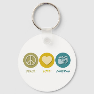Peace Love Cameras Key Ring