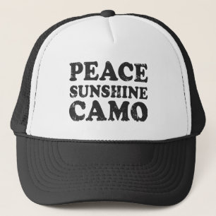 Peace Love Camo Trucker Hat