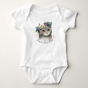 Peace Love Cats Bodysuit