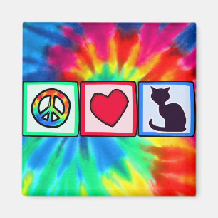 Peace, Love, Cats Magnet