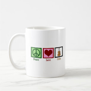 Peace Love Cello Cute Girls Coffee Mug