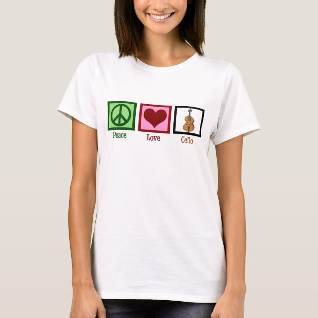 Peace Love Cello T-Shirt (Front)