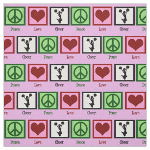 Peace Love Cheer Fabric