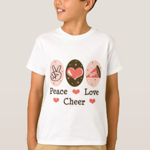 Peace Love Cheer Kids T shirt