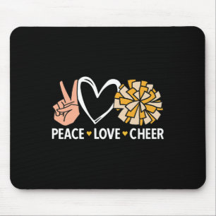Peace Love Cheer Mum Cheerleading Cheerleader Mum Mouse Pad