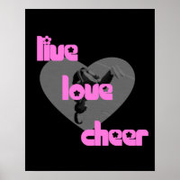 Peace love Cheer poster