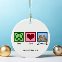 Peace Love Cheetahs Cute Custom