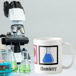 Peace Love Chemistry Coffee Mug<br><div class="desc">If you are a scientist or need a geeky gift for the nerd in your life,  this cute design features a peace sign,  heart,  and chemicals in a beaker.</div>