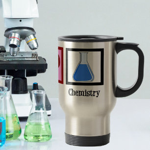 Peace Love Chemistry Travel Mug