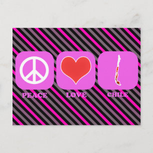 Peace Love Chile Postcard