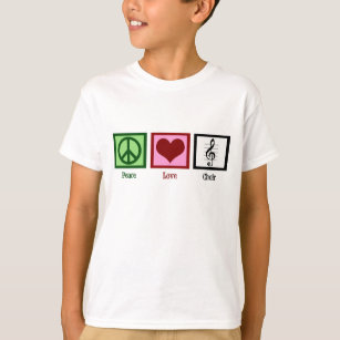 Peace Love Choir Kids T-Shirt