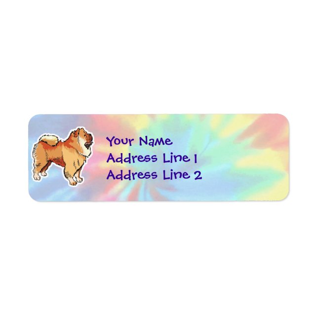 Peace, Love, Chow Chows Return Address Label (Front)
