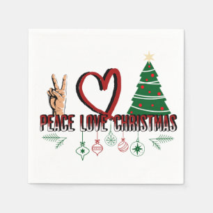 Peace Love Christmas Stainless Napkin