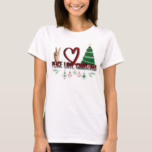 Peace Love Christmas T-Shirt