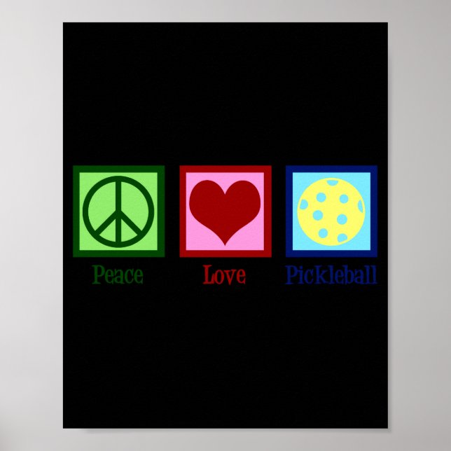 Peace Love Ckleball  Poster (Front)