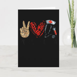 Peace Love Cma Certified Medical Istant Stethoscop Card