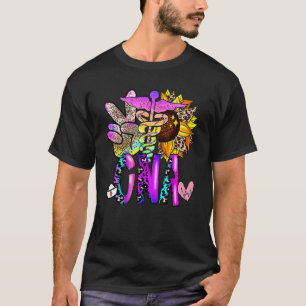 Peace Love CNA Nurse Certified Nursing Assistant L T-Shirt