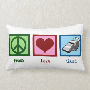 Peace Love Coach Lumbar Cushion
