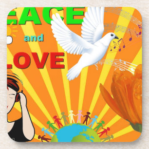 Peace & Love Coaster