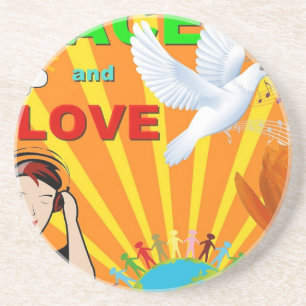 Peace & Love Coaster