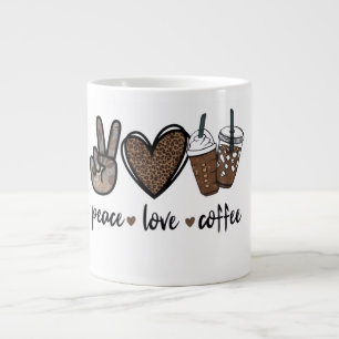 Peace Love Coffee Mug Design