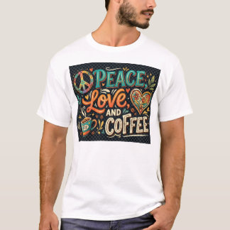 Peace Love & Coffee T-Shirt