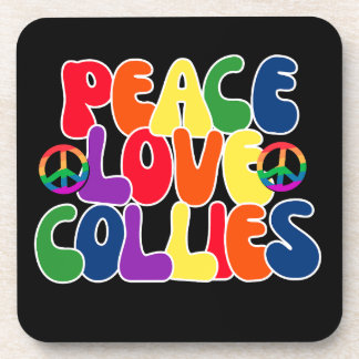 Peace Love Collies Coaster