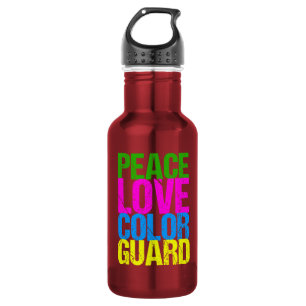 Peace Love Colour Guard Cute Colorguard 532 Ml Water Bottle