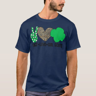 Peace Love Cookie Scout For Girls Bakery Cookie Se T-Shirt