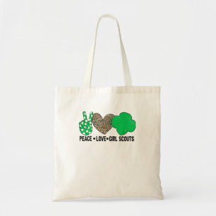 Peace Love Cookie Scout For Girls Bakery Cookie Se Tote Bag