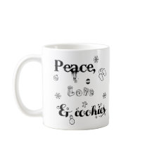 peace love & cookies Christmas mug gifts