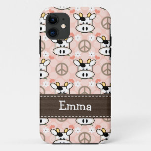 Peace Love Cow iPhone 11 Case