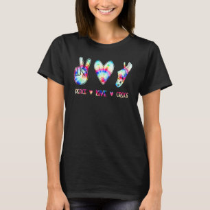 Peace Love Crocs For Family Xmas Pyjama T-Shirt