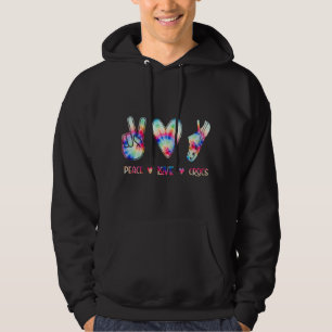 Peace Love Crocs Funny Gift for Family Xmas Pyjama Hoodie