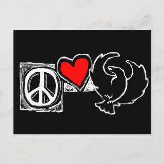 Peace, Love, Crowfoot Postcard