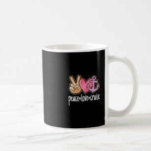 Peace Love Cruise Cute Sea Trip Women Girls Coffee Mug