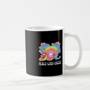Peace Love Cruise Ship Lover 70s Hippie Outfit Wom Coffee Mug