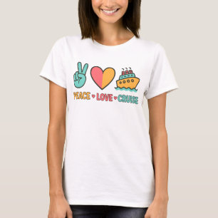 Peace Love Cruise Vacation T-Shirt