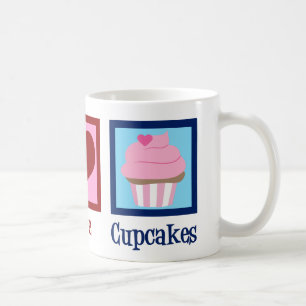 Peace Love Cupcakes Cute Baker Coffee Mug
