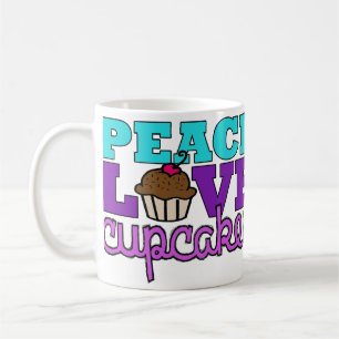 Peace, Love & Cupcakes! Mug Purple